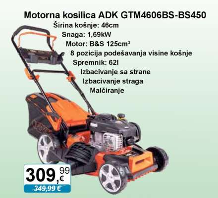 Motorna kosilica ADK GTM4606BS-BS450