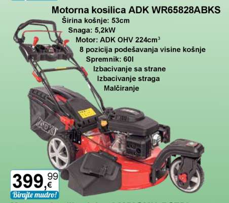 Motorna kosilica ADK WR65828ABKS