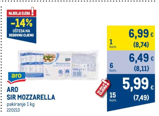 ARO SIR MOZZARELLA