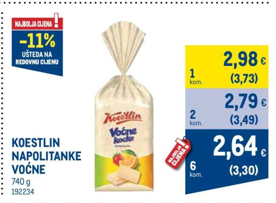 KOESTLIN NAPOLITANKE VOĆNE