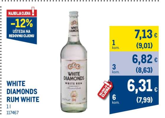 WHITE DIAMONDS RUM WHITE