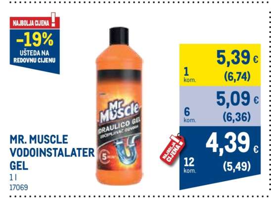 MR MUSCLE VODOINSTALATER GEL