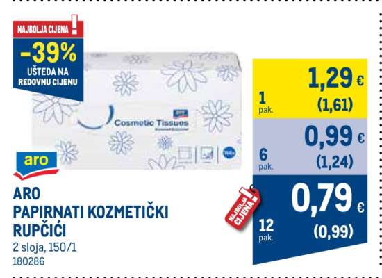 ARO PAPIRNATI KOZMETIČKI RUPČIĆI
