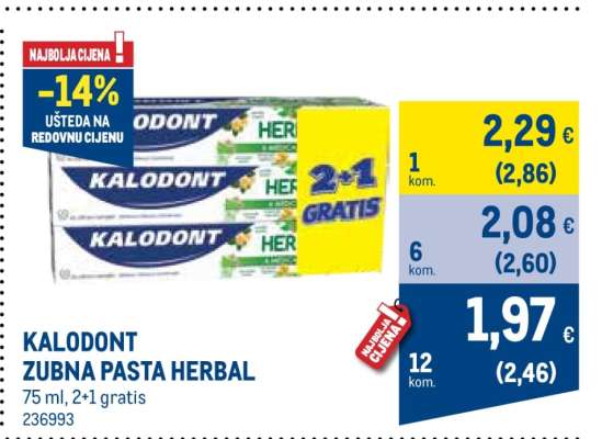 KALODONT ZUBNA PASTA HERBAL
