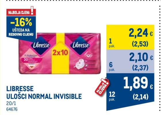 LIBRESSE ULOŠCI NORMAL INVISIBLE