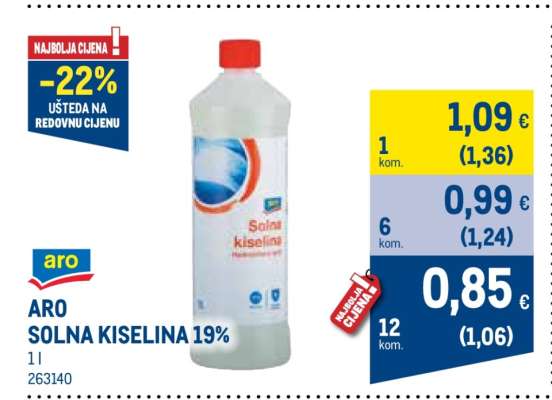 ARO SOLNA KISELINA 19%