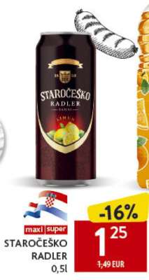 STAROČEŠKO RADLER 0,5l