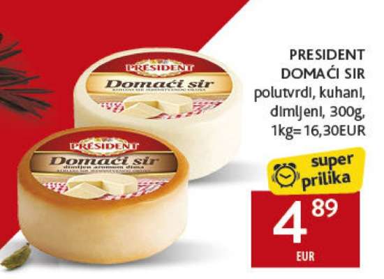 PRESIDENT DOMAĆI SIR