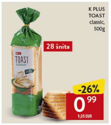 K PLUS TOAST classic 500g