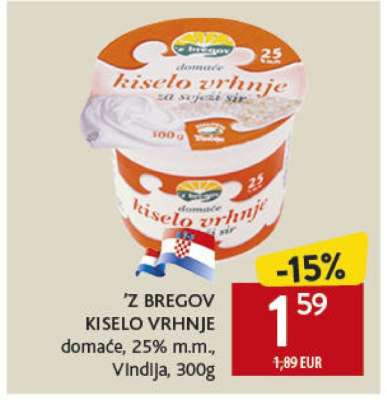 `Z BREGOV Kiselo vrhnje