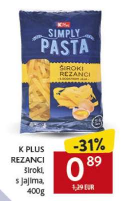K PLUS REZANCI