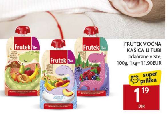FRUTEK VOĆNA KAŠICA U TUBI