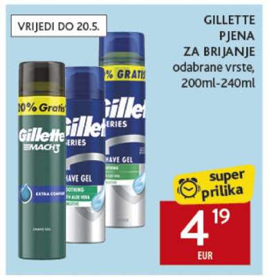 GILLETTE PJENA ZA BRIJANJE