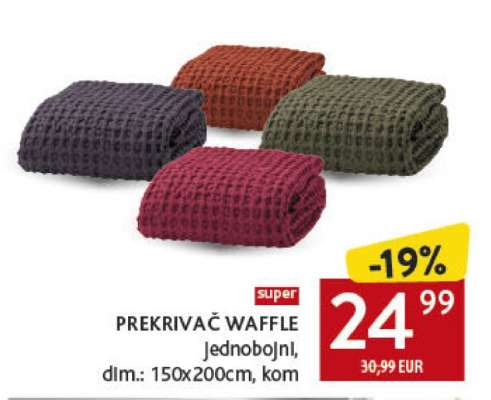 PREKRIVAČ WAFFLE