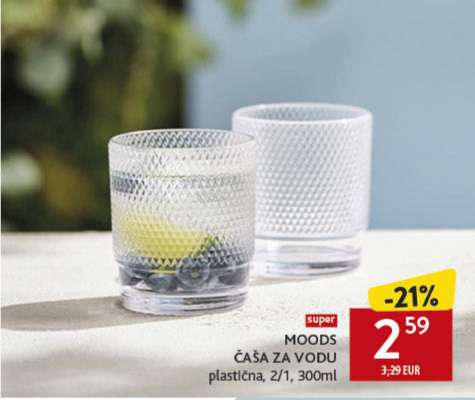 MOODS ČAŠA ZA VODU