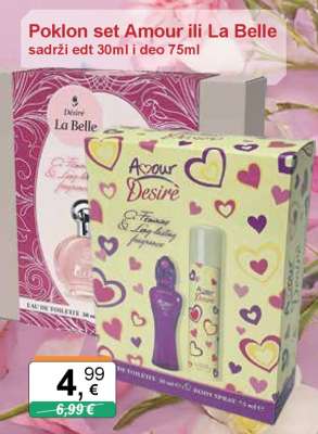 Poklon set Amour ili La Belle