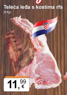 Teleća leđa s kostima rfs