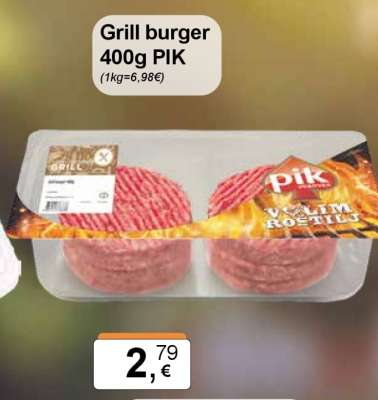 Grill burger 400g PIK