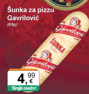 Šunka za pizzu Gavrilović