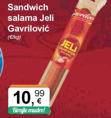 Sandwich salama Jeli Gavrilović