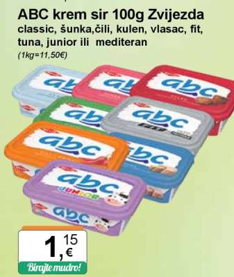 ABC krem sir 100g Zvijezda