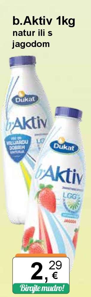 b.Aktiv 1kg natur ili s jagodom