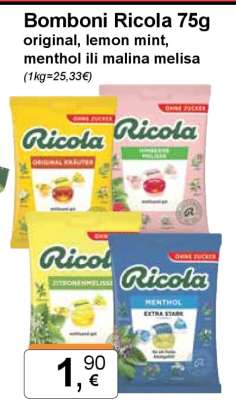 Bomboni Ricola 75g