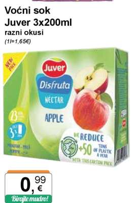 Voćni sok Juver 3x200ml