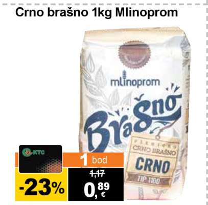 Crno brašno 1kg Mlinoprom