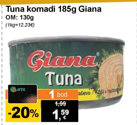 Tuna komadi 185g Giana