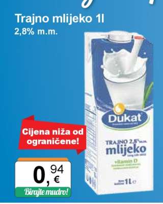 Trajno mlijeko 1l