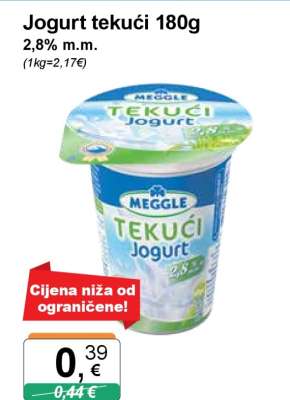 Jogurt tekući 180g