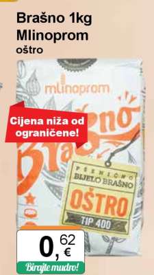 Brašno 1kg Mlinoprom oštro