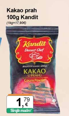 Kakao prah 100g Kandit