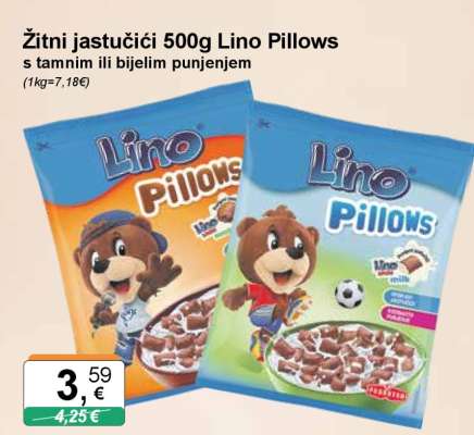 Žitni jastučići 500g Lino Pillows
