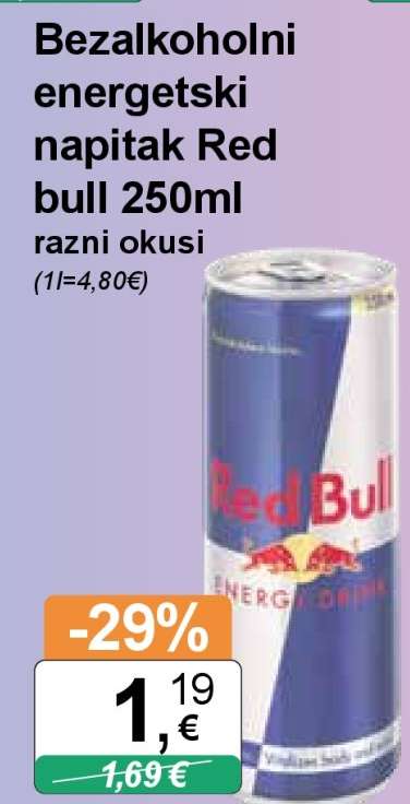 Bezalkoholni energetski napitak Red bull 250ml