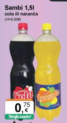 Sambi 1,5l cola ili naranča