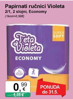 Papirnati ručnici Violeta