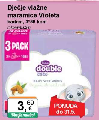 Dječje vlažne maramice Violeta