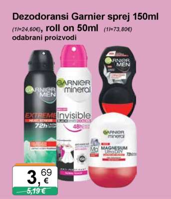 Dezodoransi Garnier sprej 150ml