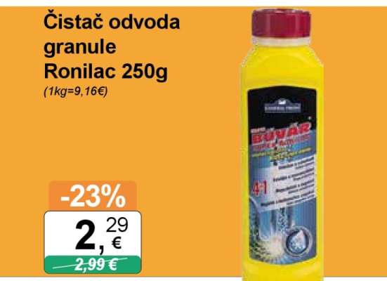 Čistač odvoda granule Ronilac 250g