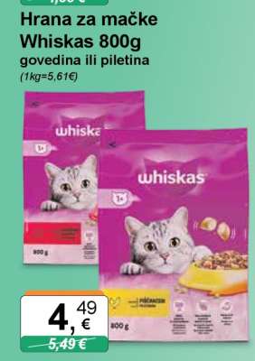 Hrana za mačke Whiskas 800g