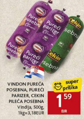 VINDON PUREĆA POSEBNA, PUREĆI PARIZER, CEKIN PILEĆA POSEBNA