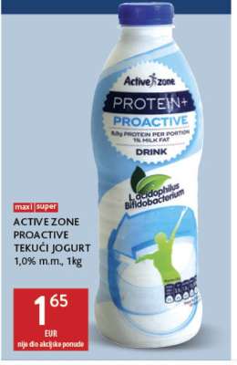 ACTIVE ZONE PROACTIVE TEKUĆI JOGURT
