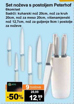 Set noževa s postoljem Peterhof