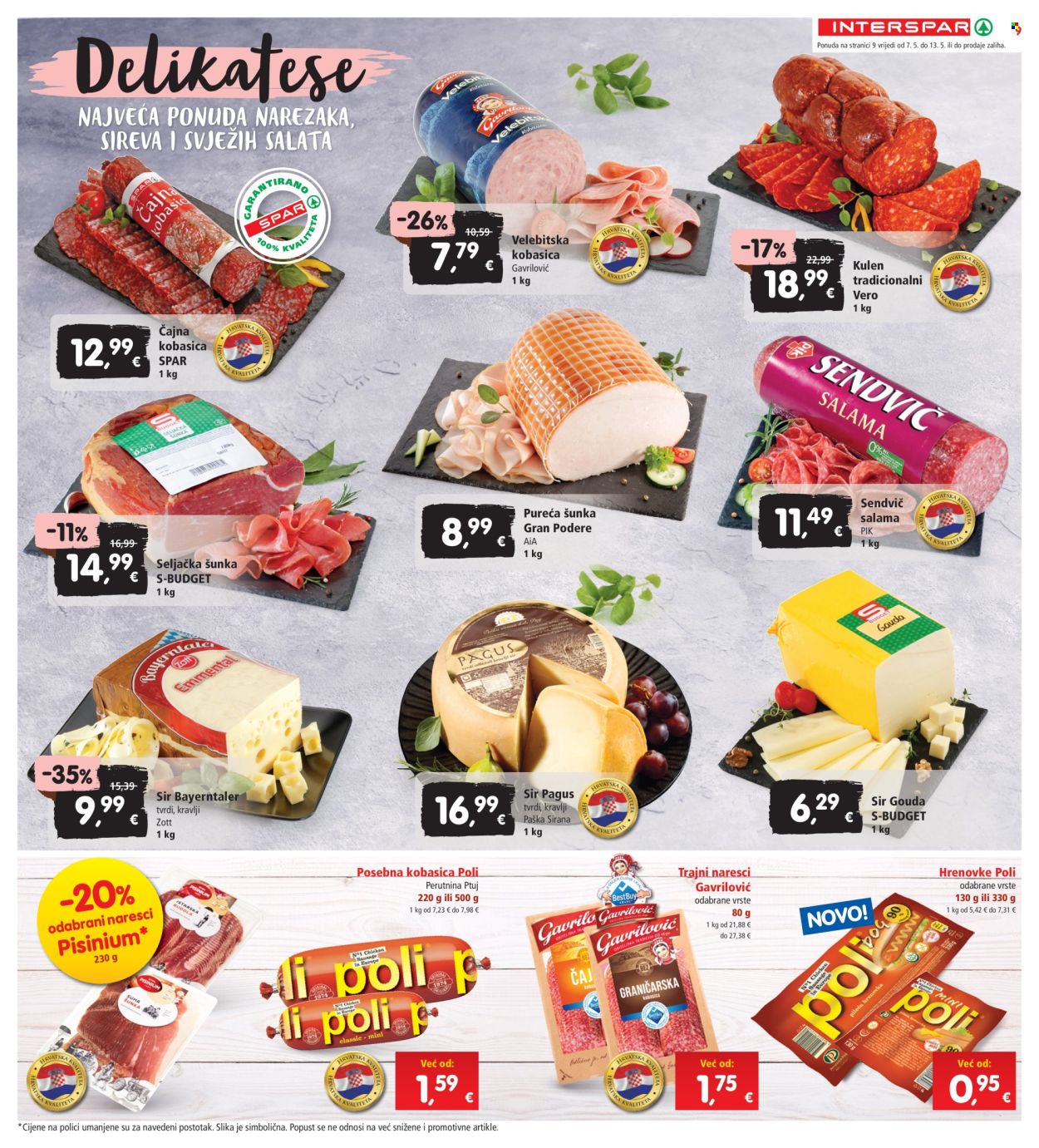 INTERSPAR katalog - 07.05.2025. - 13.05.2025. Stranica 1