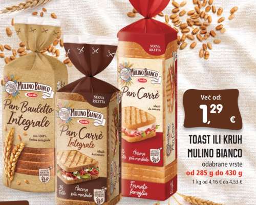 toast ili kruh Mulino Bianco