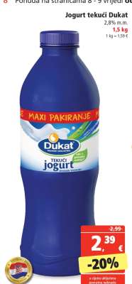 Jogurt tekući Dukat