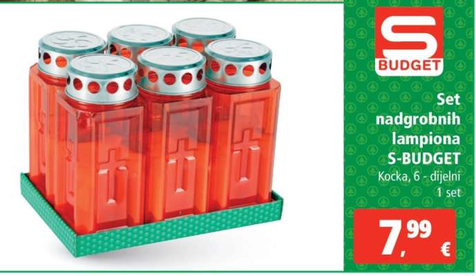 Set nadgrobnih lampiona S-BUDGET