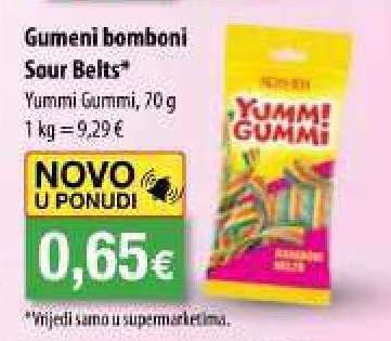 Gumeni bomboni Sour Belts